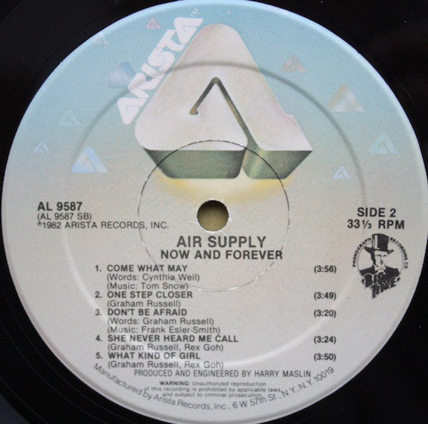 Air Supply : Now And Forever (LP, Album, Hau)