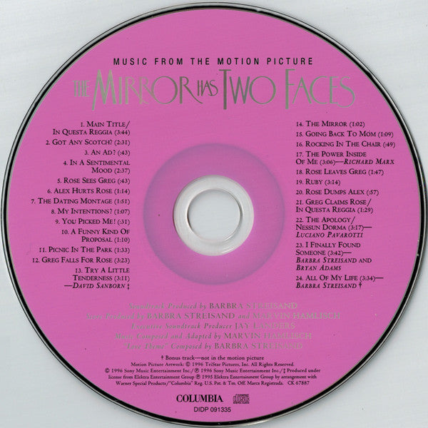 Barbra Streisand / Marvin Hamlisch : The Mirror Has Two Faces (CD, Album)