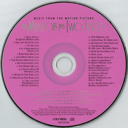 Barbra Streisand / Marvin Hamlisch : The Mirror Has Two Faces (CD, Album)