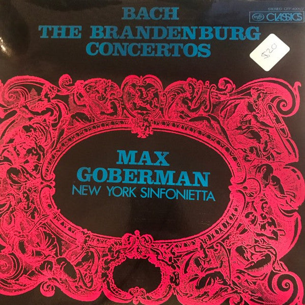 Johann Sebastian Bach, Max Goberman, New York Sinfonietta : The Brandenburg Concertos (2xLP, RE)