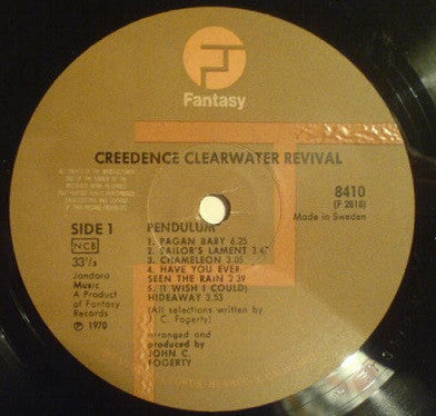 Creedence Clearwater Revival : Pendulum (LP, Album, RE, Gat)