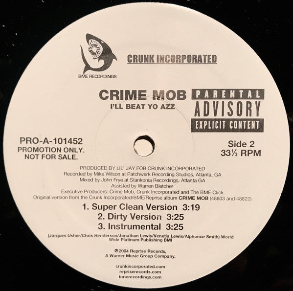 Crime Mob Featuring Miss Aisha : Stilletos (Pumps) (12", Promo)