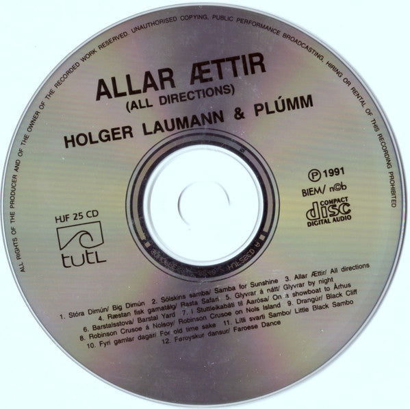 Holger Laumann & Plúmm : Allar Ættir (All Directions) (CD, Album)