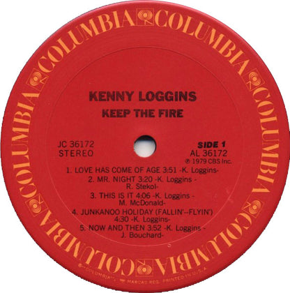 Kenny Loggins : Keep The Fire (LP, Album, Pit)