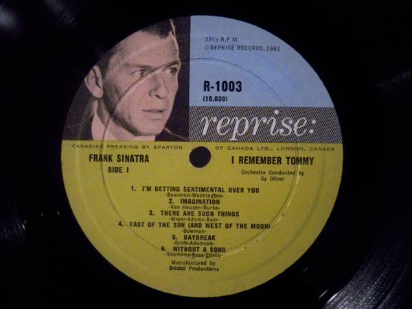 Frank Sinatra : I Remember Tommy (LP, Album, Mono, Gat)