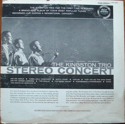 Kingston Trio : Stereo Concert (LP, Album, RE)