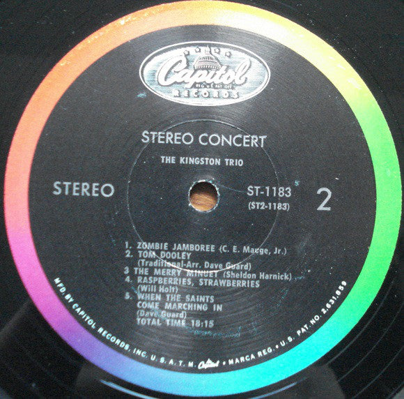 Kingston Trio : Stereo Concert (LP, Album, RE)