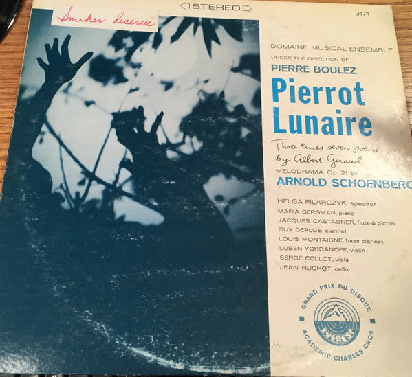 Arnold Schoenberg : Pierrot Lunaire (LP)