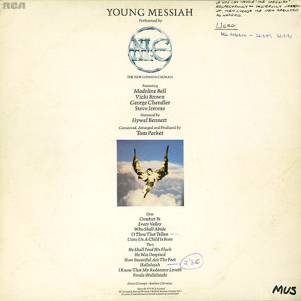 New London Chorale : Young Messiah (LP, Album)