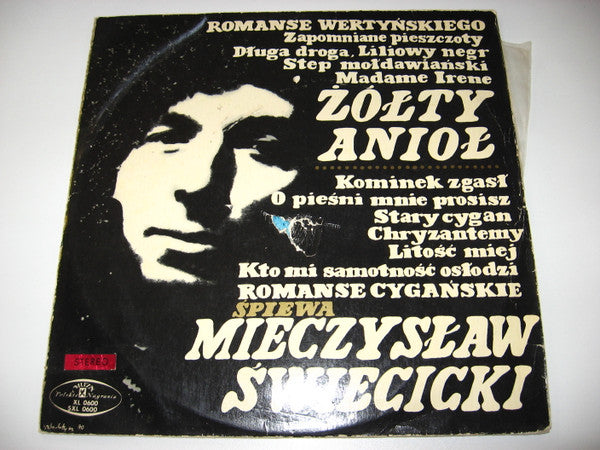 Mieczysław Święcicki : Śpiewa Romanse Wertyńskiego (Żółty Anioł) (LP, Album, Blu)