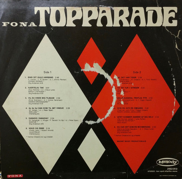 Various : Fona Topparade 1 (LP, Comp)