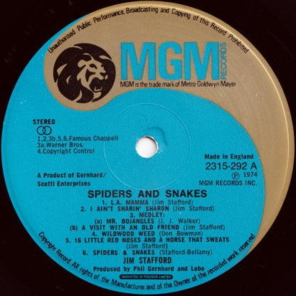 Jim Stafford : Spiders & Snakes (LP)