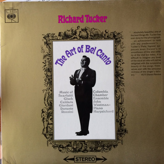 Richard Tucker (2) : The Art Of Bel Canto (LP, Album)