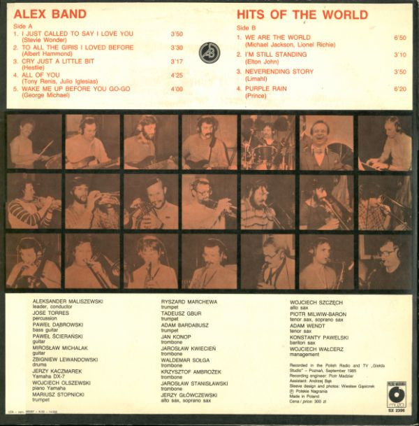 Alex Band (2) : Hits Of The World (LP, Album)