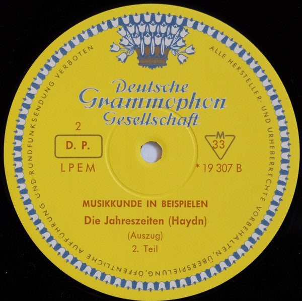 Joseph Haydn - Chor Der St. Hedwigs-Kathedrale Berlin, RIAS-Kammerchor, RIAS Symphonie-Orchester Berlin, Ferenc Fricsay : Die Jahreszeiten (Auszug) (LP, Mono)