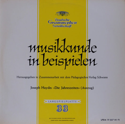 Joseph Haydn - Chor Der St. Hedwigs-Kathedrale Berlin, RIAS-Kammerchor, RIAS Symphonie-Orchester Berlin, Ferenc Fricsay : Die Jahreszeiten (Auszug) (LP, Mono)