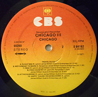 Chicago (2) : Chicago III (2xLP, Album, RE)