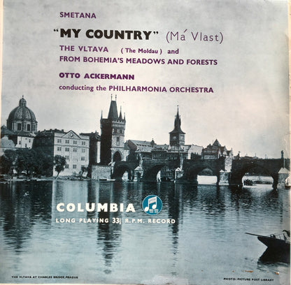 Bedřich Smetana, Otto Ackermann, Philharmonia Orchestra : "My Country" (Má Vlast) (10", Mono)