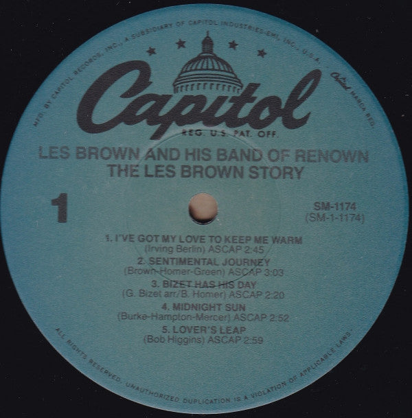 Les Brown And His Band Of Renown : The Les Brown Story (His Greatest Hits In Today's Sound) (LP, Comp, RE, Abr)