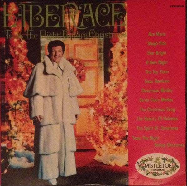 Liberace : 'Twas The Night Before Christmas (LP, Album, Yel)