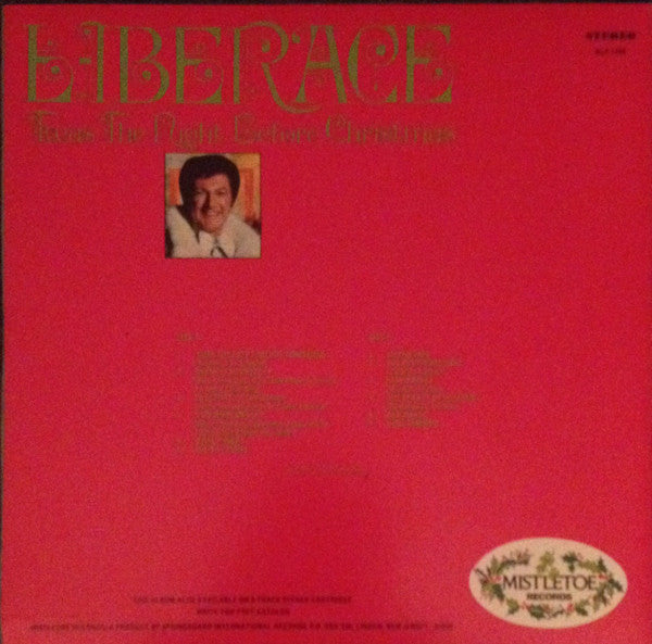 Liberace : 'Twas The Night Before Christmas (LP, Album, Yel)