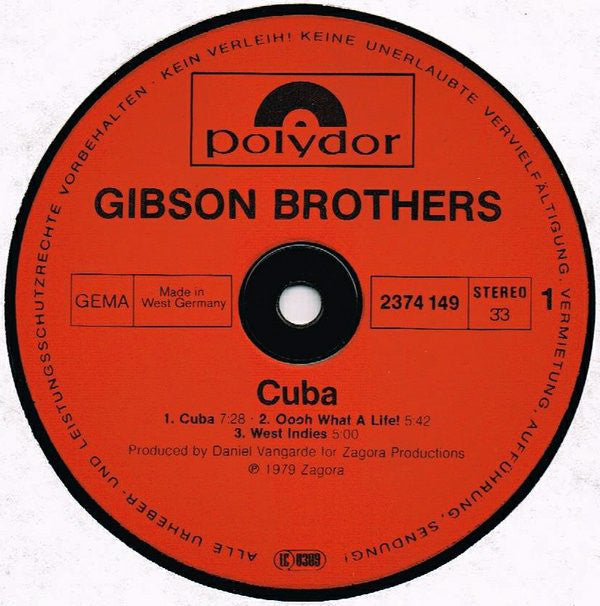 Gibson Brothers : Cuba (LP, Album)