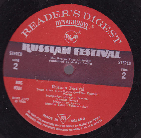 The Boston Pops Orchestra Conducted By Arthur Fiedler : Russian Festival (LP, Comp)