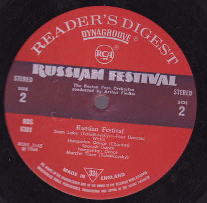 The Boston Pops Orchestra Conducted By Arthur Fiedler : Russian Festival (LP, Comp)