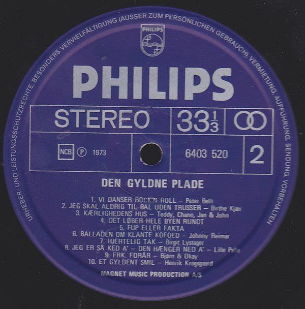 Various : Den Gyldne Plade (LP, Comp)