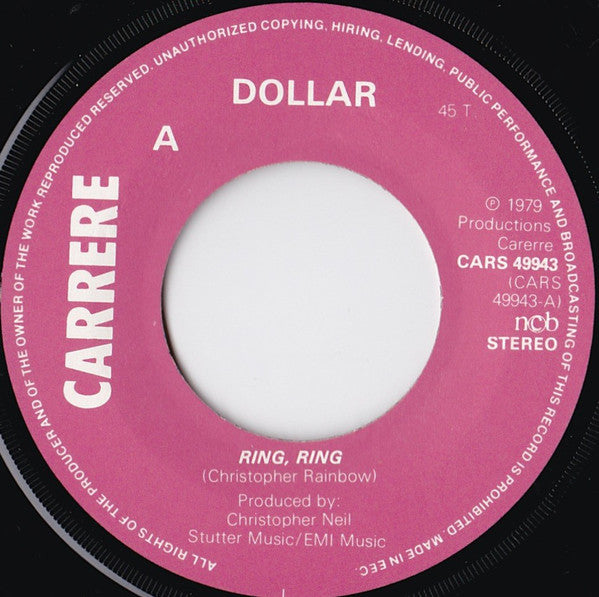 Dollar : Ring, Ring (7", Single)