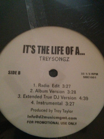 Trey Songz : You Can Get It / It's The Life Of A ... (12", Promo)