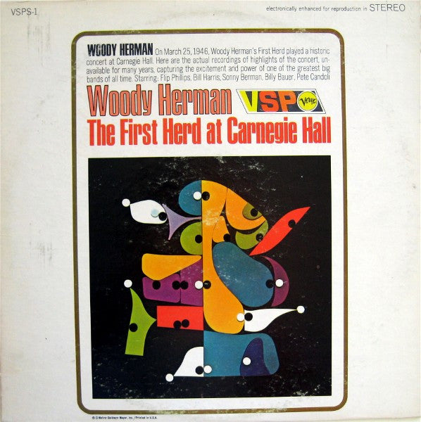 Woody Herman : The First Herd At Carnegie Hall (LP, Comp, RM, MGM)