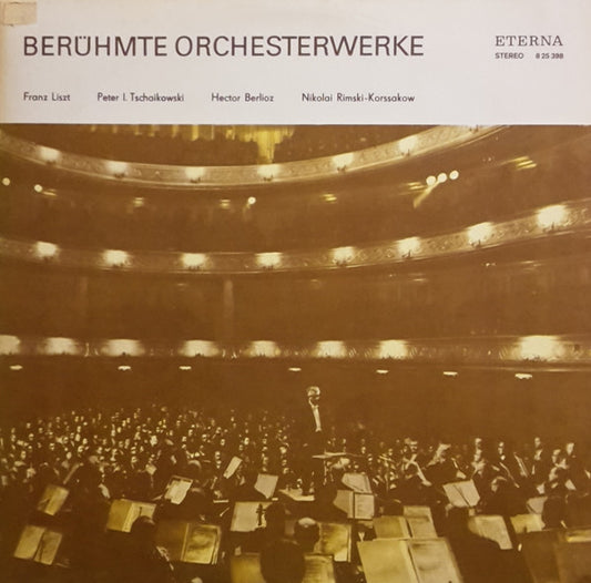 Gewandhausorchester Leipzig, Gerhart Wiesenhütter : Berühmte Orchesterwerke (LP)