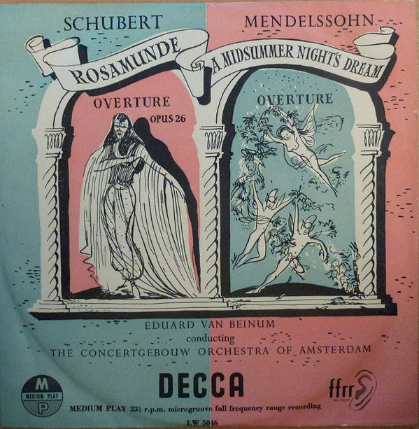 Franz Schubert, Felix Mendelssohn-Bartholdy : Rosamunde / A Midsummer Night's Dream (10", ffr)