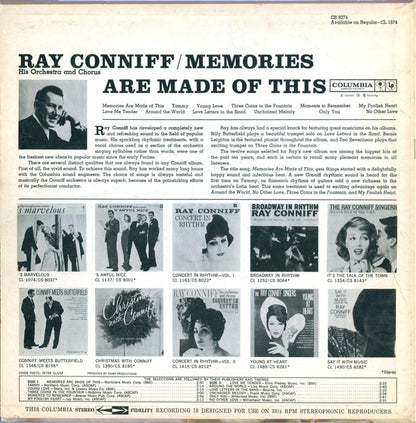 Ray Conniff And His Orchestra & Chorus : Memories Are Made Of This (LP, Album)