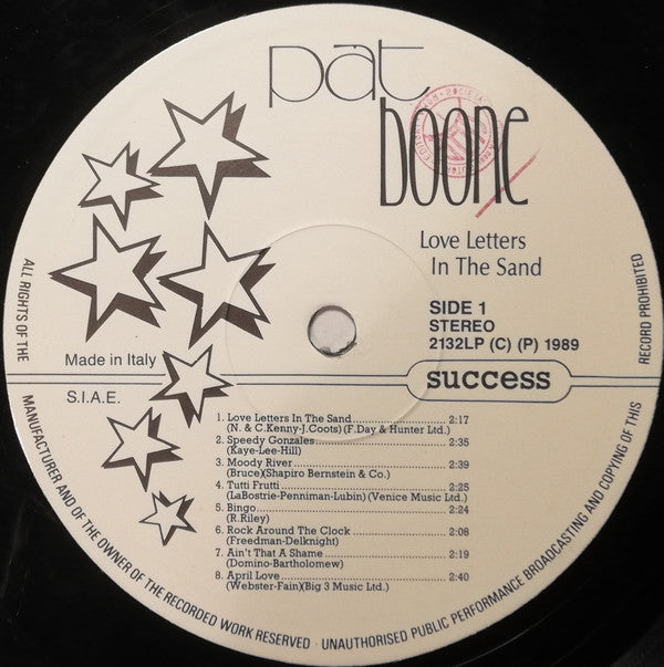 Pat Boone : Love Letters In The Sand (LP, Comp)