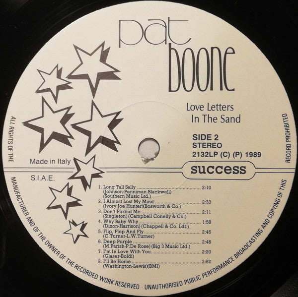 Pat Boone : Love Letters In The Sand (LP, Comp)