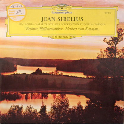 Jean Sibelius - Berliner Philharmoniker · Herbert von Karajan : Finlandia · Valse Triste · Der Schwan Von Tuonela • Tapiola (LP)