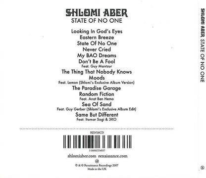 Shlomi Aber : State Of No One (CD, Album)