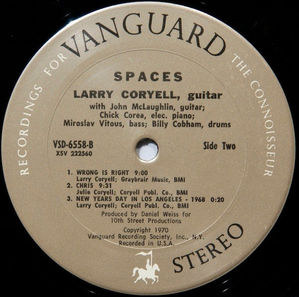 Larry Coryell : Spaces (LP, Album, RP, Pit)