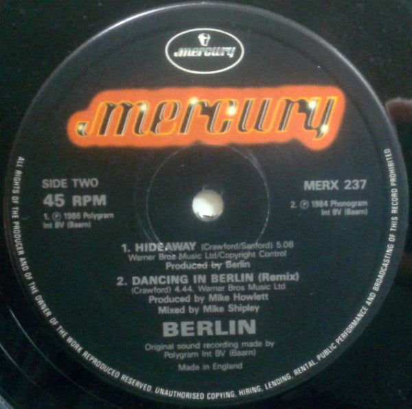 Berlin : You Don't Know (12", Single)