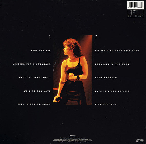 Pat Benatar : Live From Earth (LP, Album, RE, Whi)