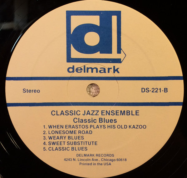 Classic Jazz Ensemble : Classic Blues (LP, Album)