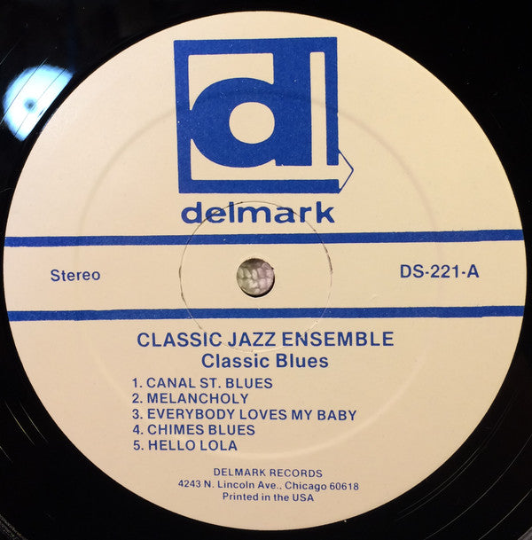 Classic Jazz Ensemble : Classic Blues (LP, Album)