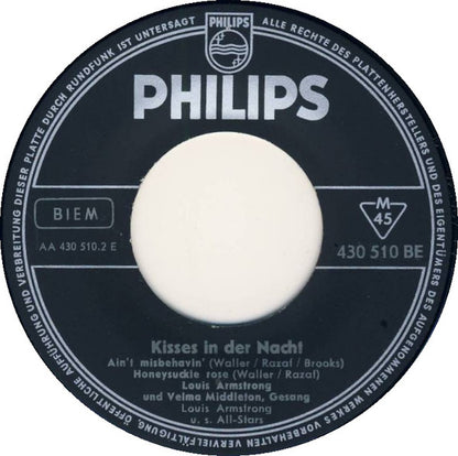 Louis Armstrong : Kisses In Der Nacht (7", EP)