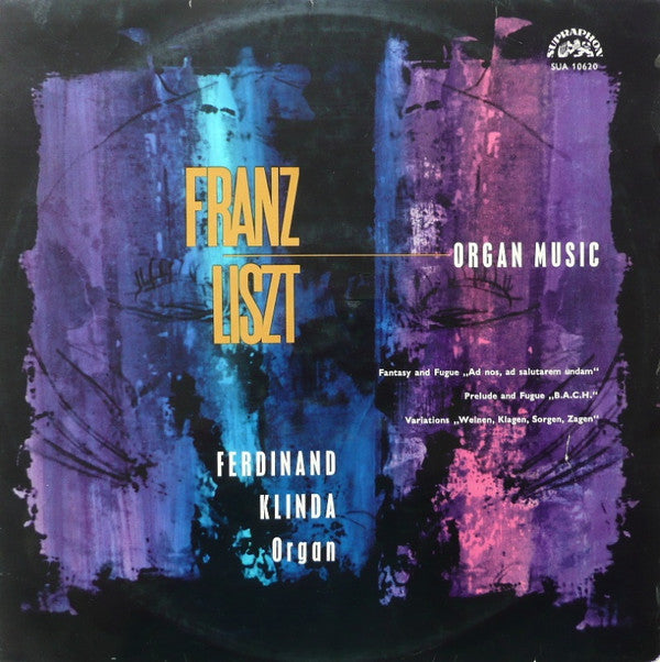 Franz Liszt, Ferdinand Klinda : Organ Music  (LP, Album, Mono, RE)