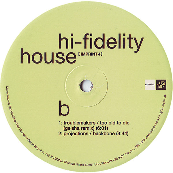 Various : Hi-Fidelity House [Imprint 4] (3xLP, Comp)