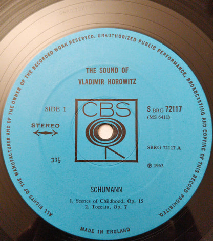 Vladimir Horowitz - Domenico Scarlatti / Franz Schubert / Robert Schumann / Alexander Scriabine : The Sound Of Horowitz (LP)