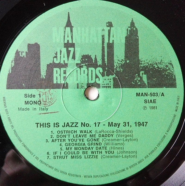 Various : This Is Jazz ! Volume One (LP)