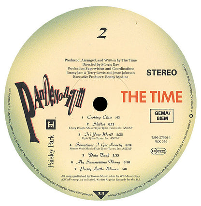 The Time : Pandemonium (LP, Album, Pan)